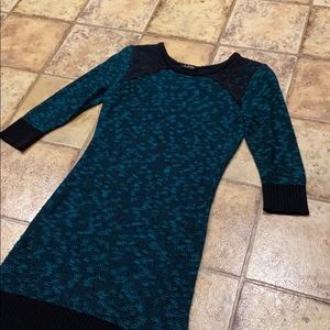 Fitted sweater dress